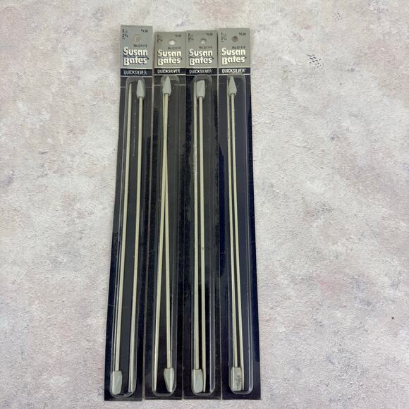 Lot of 4 Packages of Susan Bates Size US 2 NOS One Open Package Q1110 - Picture 1 of 5